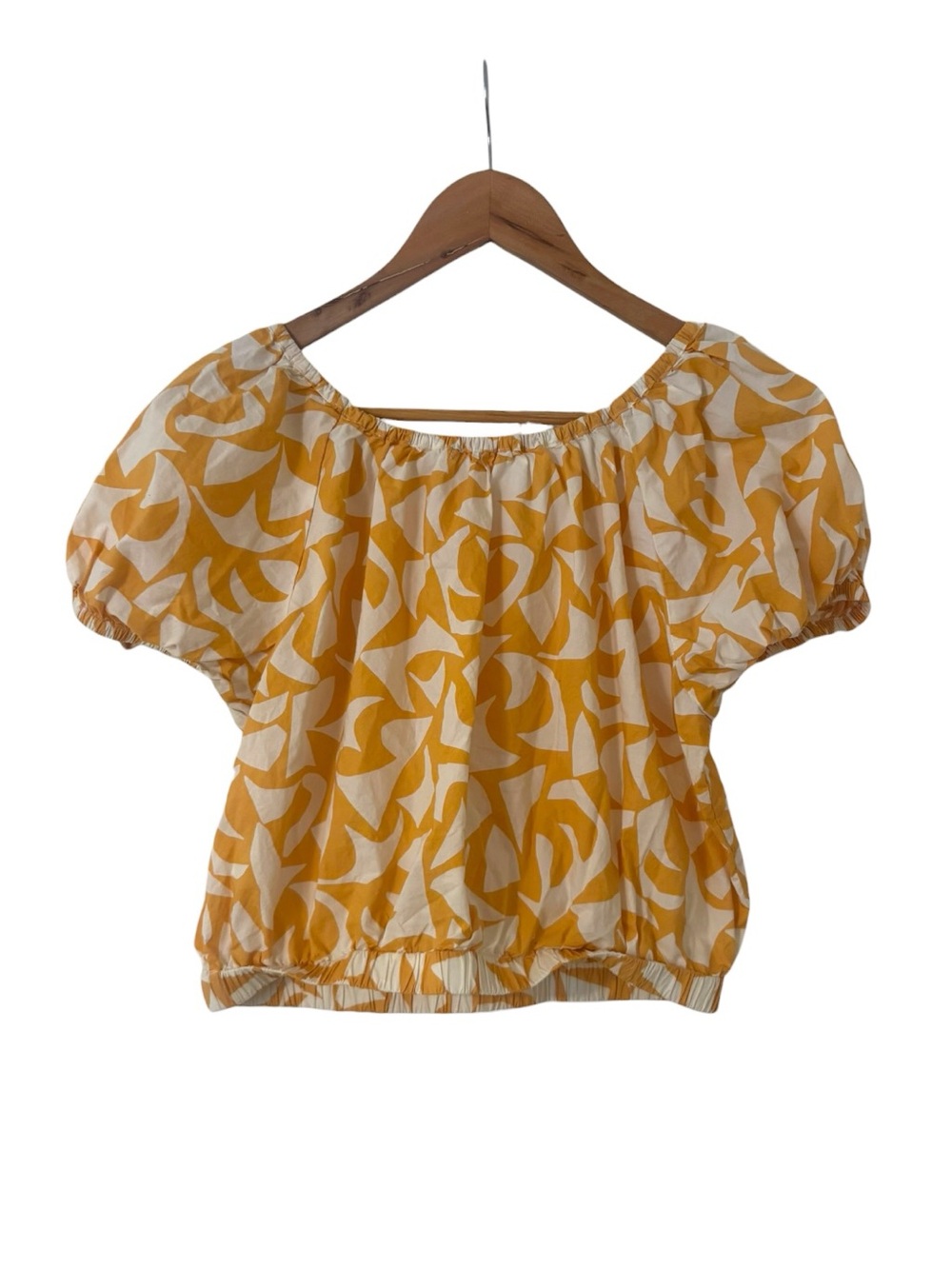 Marine Layer Marella Poplin Crop Blouse - Picture 3 of 4
